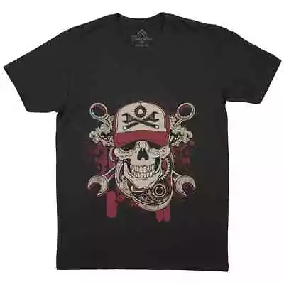 Buy Mechanic Mens T-Shirt Motorcycles Skull Skeleton Motor Biker Grim P391 • 9.99£