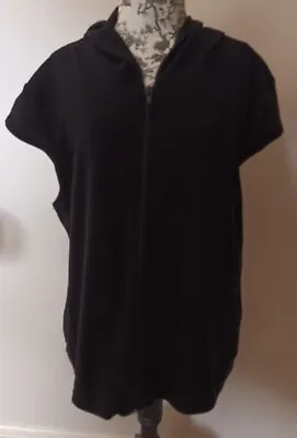 Buy 'Dorothy Perkins' Womens Black Sleeveless Cotton Hoodie Size 18. • 2.99£