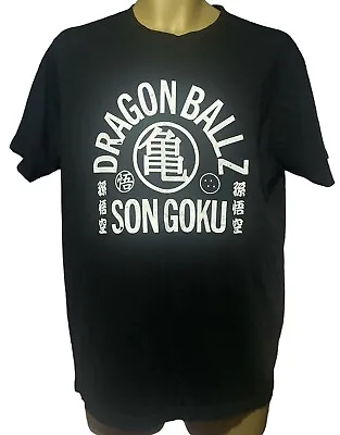 Buy Son Goku T-Shirt Black Dragon Ball Z T-Shirt Men's Large • 8.99£