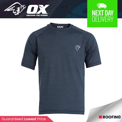 Buy OX Tools - OX Tech Crew T-Shirt (Navy) - Various Sizes Available - Workwear • 22.99£