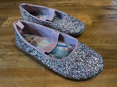 Buy Girls Kids Sparkly Slippers Disney Frozen Elsa Size 9 • 0.99£