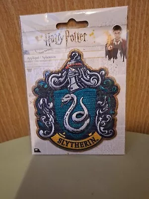 Buy Harry Potter Slytherin Logo Patch Iron On Patch Sew On Badge Embroidered Patch • 3.50£