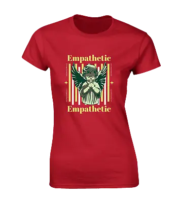 Buy Empathetic Angel Cherub Ladies T Shirt Cool Fashion Vintage Fashion Quality Top • 7.99£