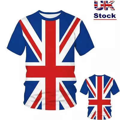 Buy Jubilee Short Sleeve Union Jack T-Shirt Unisex Queen Elizabeth Crew Neck • 8.02£