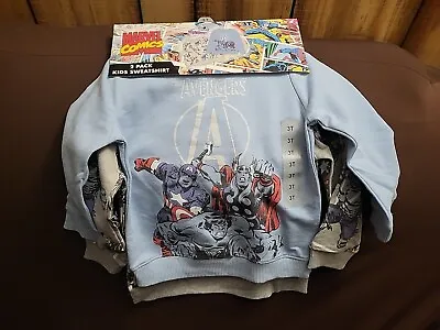 Buy NWT Marvel Comic The Avengers 2 Pack Boys Sweatshirts Size 3T • 7.11£