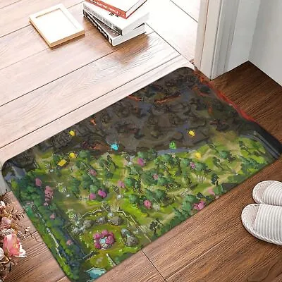 Buy The Game Map Bathroom Mat Map Merch Mid Top Bottom Line Doormat Kitchen Carpet • 7.19£