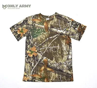 Buy GB Realtree ® Edge Camouflage T Shirt Summer Hunting Army Oak Tree Camo Tshirt • 9.99£