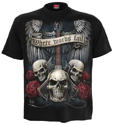 Buy SPIRAL DIRECT UNSPOKEN T-Shirt/Riders/Skull/Biker/Tattoo/Darkwear/Metal/Rock/Top • 9.99£