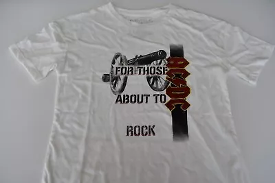 Buy AC/DC T Shirt Band Tee For Those About To Rock Retro Vintage Style  • 14.17£