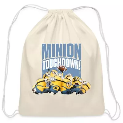 Buy Minions Merch Football Touchdown Officially Licensed Cotton Drawstring Bag • 19.94£