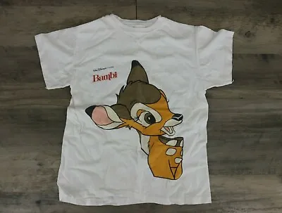 Buy Walt Disney Classic Vintage Youth Bambi Movie Graphic T-Shirt Size Large 14-16 • 106.88£