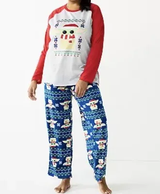 Buy Star Wars Women’s Pajamas Plus Size 1X Grogu Baby Yoda 2-Piece Set NWT Christmas • 33.32£