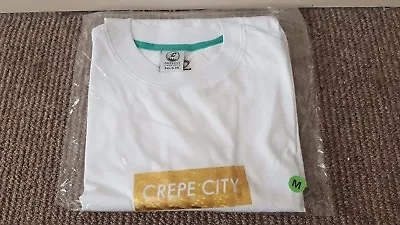 Buy Crepe City Gold Hologram Box Logo Tee White • 30£