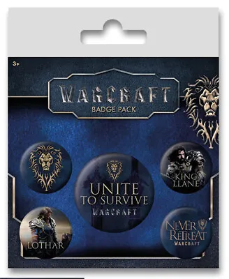 Buy Warcraft (The Alliance) Badgepack 5 Piece Pin Badge Pack Official Licensed Merch • 3.95£