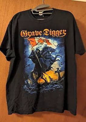 Buy 2015 Grave Digger German Metal Band Concert Tour Shirt LG 2015 • 11.49£
