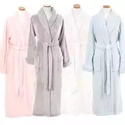 Buy  Unisex Luxury 100% Egyptian Cotton Terry Towelling Bath Robe Dressing Gowns • 16.99£