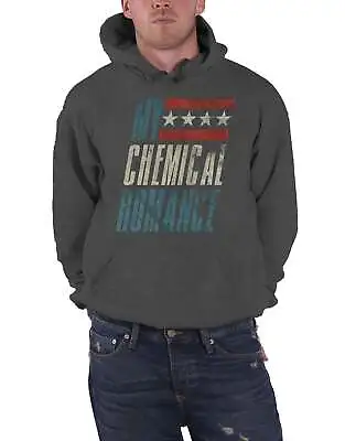 Buy My Chemical Romance Hoodie Raceway Logo New Official Mens Charcoal Grey Pullover • 32.95£