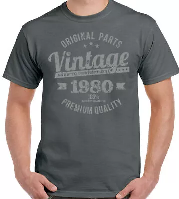 Buy Vintage Year 1980 Premium Quality Mens 44th Birthday T-Shirt 44 Year Old Gift • 10.99£
