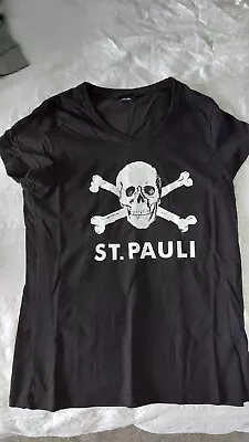Buy St Pauli Hamburg Ladies Black T Shirt Medium • 14.75£