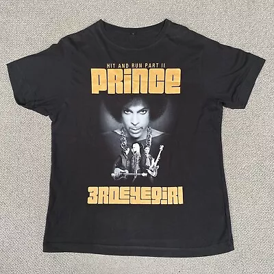 Buy PRINCE T Shirt Mens Large Hit And Run Part II 2014 Tour Concert Third Eye Girl • 49.95£