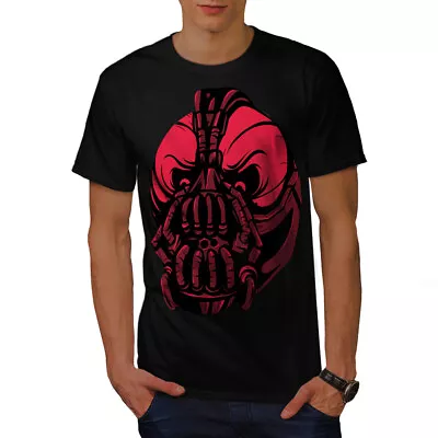 Buy Wellcoda Evil Bane Mask Mens T-shirt, Dangerous Graphic Design Printed Tee • 15.99£