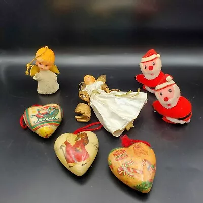 Buy Set Of 7 Vintage Misc.  Christmas Ornaments  • 23.62£