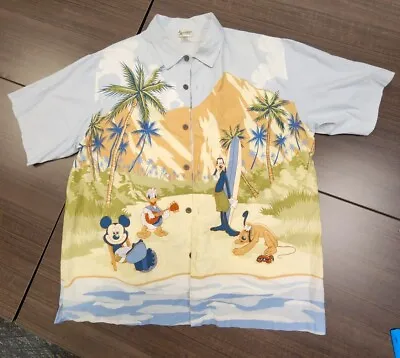 Buy Walt Disney World Hawaiian Shirt Mickey Big Mickahuna Beach XL Diamond Head • 38.60£
