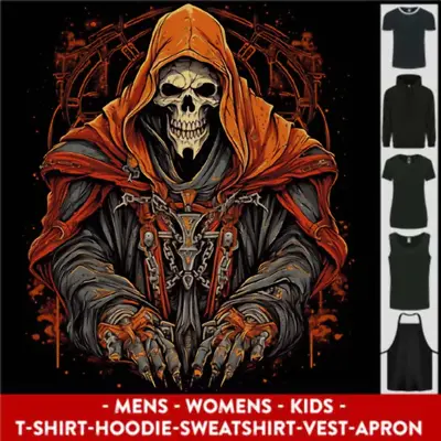 Buy Grim Reaper In Medieval Satanic Robes Mens Womens Kids Unisex • 29.99£