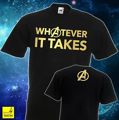 Buy Marvel Avengers Whatever It Takes T-Shirt Endgame Captain America Superhero Tee • 9.29£