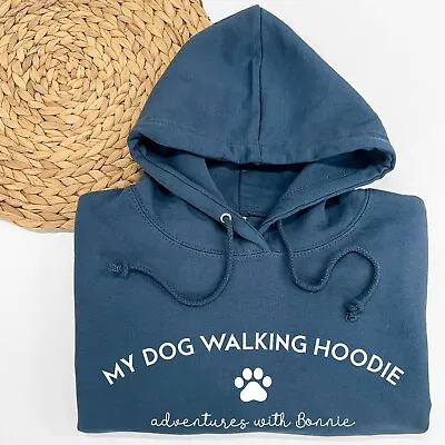 Buy PERSONALISED DOG WALKING Hoodie: Dog Mum, Dog Dad, Dog / Pet Lover Gift, XS-3XL • 29.95£