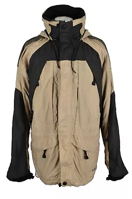 Buy SERAC Beige Rain Coat Size L Mens Outerwear Outdoors Menswear Hooded Full Zip • 19.41£