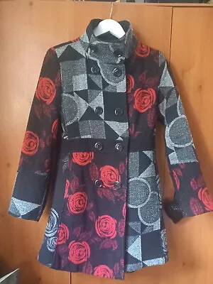 Buy Floral And Abstract Design Coat/Jacket Size 8-10 (Bust 34 ) • 2£