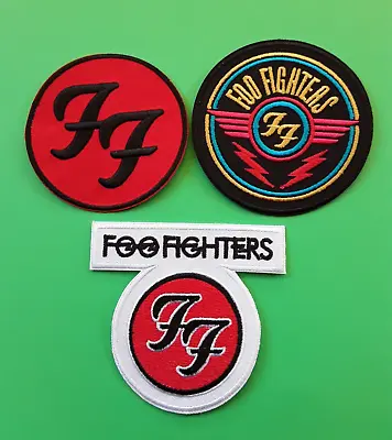 Buy FOO FIGHTERS IRON OR SEW ON QUALITY EMBROIDERED PATCHES X 3  UK SELLER • 9.99£