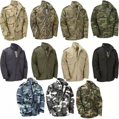 Buy M65 US Army Jacket Vintage Military Field Top Combat Lined Coat Urban Camo Navy • 38.90£