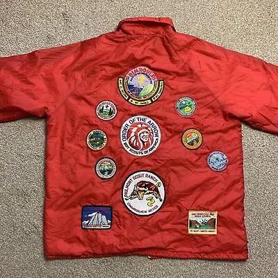 Buy Boy Scouts Of America Jacket Windbreaker Order Of The Arrow Vintage Rare XL • 199.99£