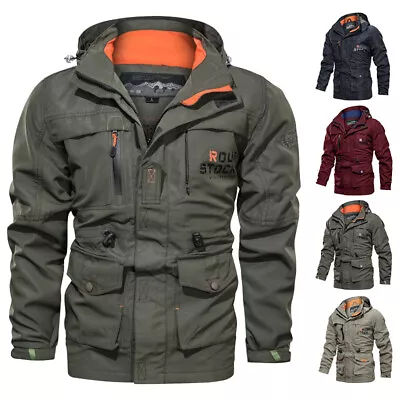Buy Mens Winter Warm Waterproof Military Jacket Combat Outdoor Tactical Hooded Coats • 25.99£