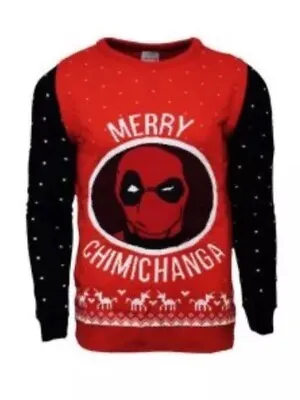 Buy XL (UK) Deadpool Ugly Christmas Xmas Jumper Sweater By Numskull / Marvel • 33.99£