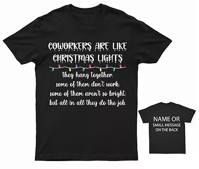 Buy Coworkers Like Christmas Lights Funny Office T-Shirt Secret Santa Gift Tee • 14.95£