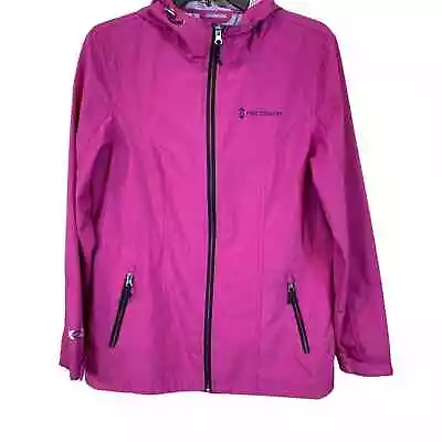 Buy Free Country Womens Anorak Jacket Pink Size Medium Full Zip X20 Waterproof Coat • 33.07£