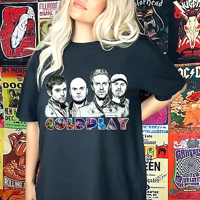 Buy Coldplay Pop Rock Band Tour Tee Unisex Heavy Cotton T-SHIRT S-3XL 🔥 • 23.81£