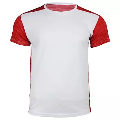 Buy Men's Short Sleeve Crew Neck Lightweight Gym Biking Training Activity T-Shirt • 4.99£