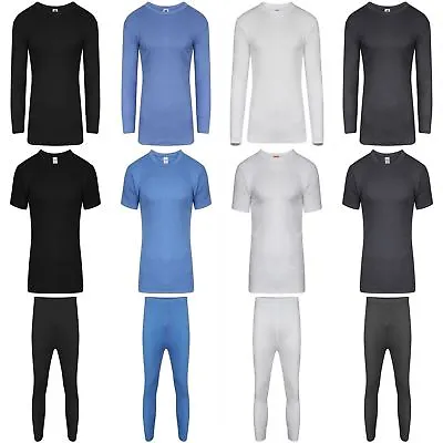 Buy Thermal Vest Heat Trap T-shirt, Long Johns Underwear Brushed For Extra Warmth • 9.99£