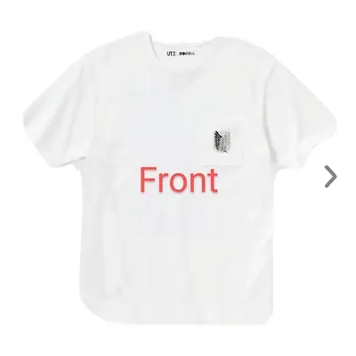 Buy New Uniqlo X Attack On Titan White Cotton UT Graphic T-Shirt Size XXS BNWT • 16.99£