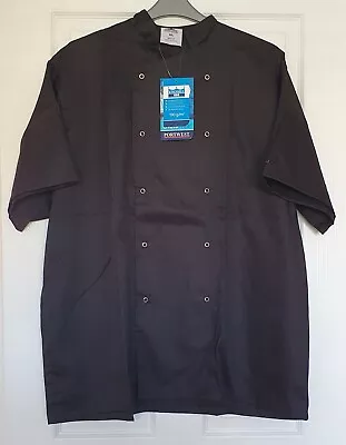Buy PORTWEST Chefs Jacket XXL Food Industry Catering Chef Lightweight C733 Black • 18£