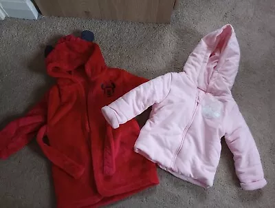 Buy Baby Girls 9-12 Months Outfits, Minnie Mouse, Dressing Gown, Jacket (4e) • 4£