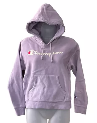 Buy Champion Reverse Weave Womens Hoodie Sweatshirt Spell Out Logo Small • 25.11£