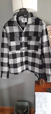Buy New Nordam Check Plaid Brushed Cotton L Fleece  Over Shirt Jacket • 14.99£