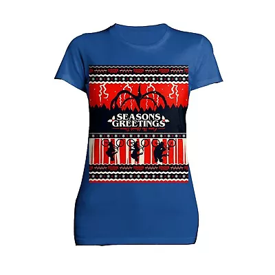 Buy Stranger Things Xmas Mind Flayer Upside Down Official Women's SKINNY FIT T-Shirt • 22.99£