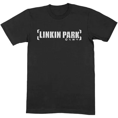 Buy Officially Licensed Linkin Park Bracket Logo Mens Black T Shirt Linkin Park Tee • 15.50£