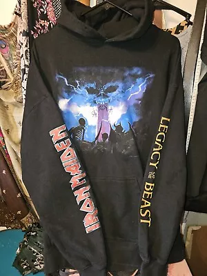 Buy Iron Maiden Legacy Of The Beast 2020 Tour Concert Pull Over Hoodie  • 33.78£